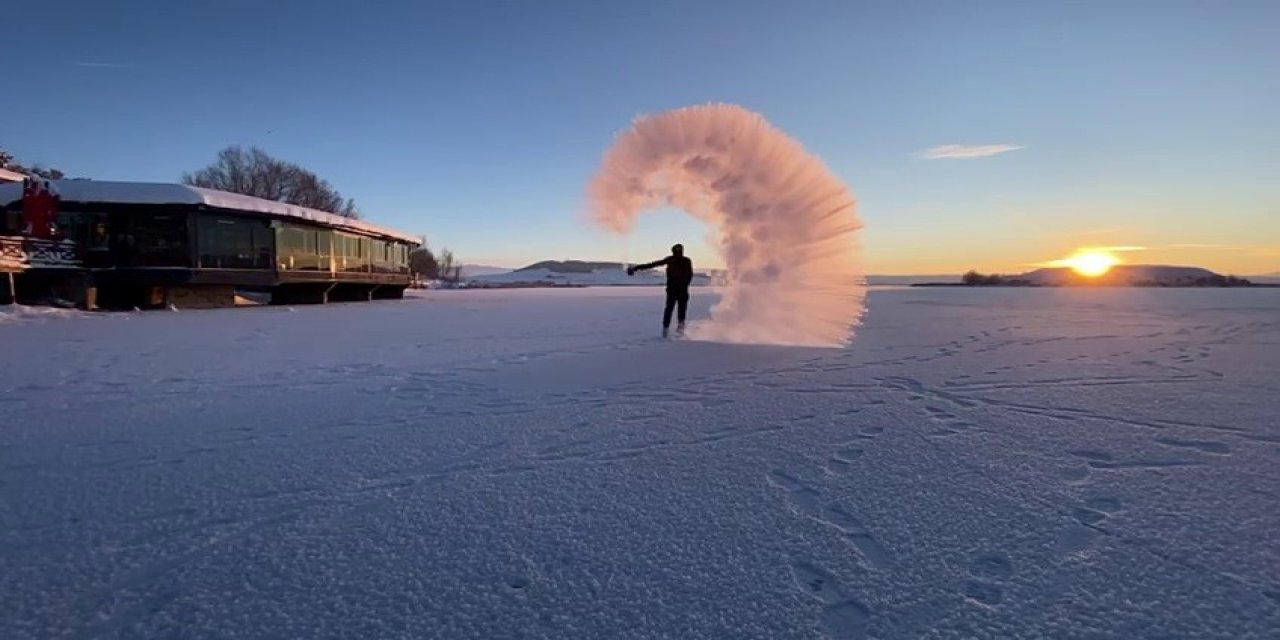 Sivas’ta Dondurucu Soğuk Eğlenceye Dönüştü