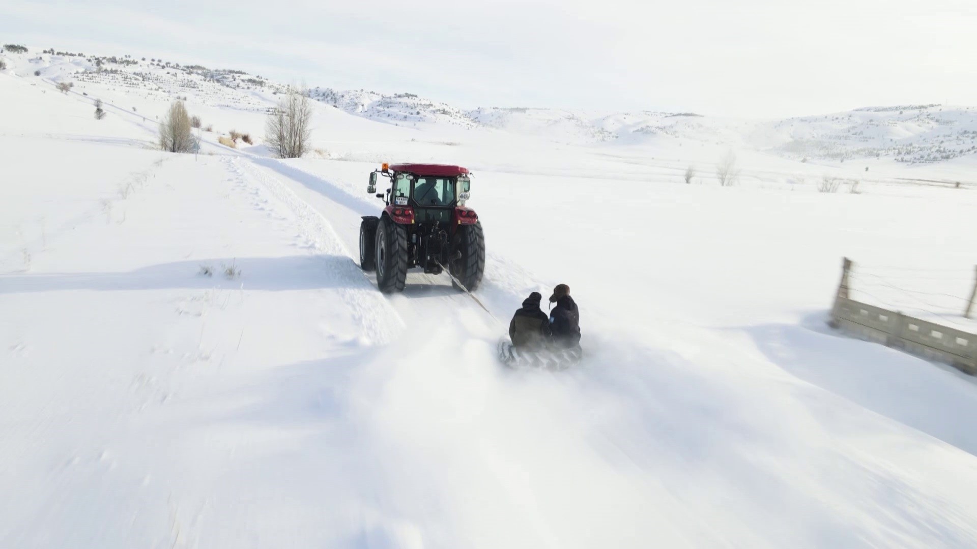Sivas’ta Kar Eğlencesi Sosyal Medyada İlgi Gördü