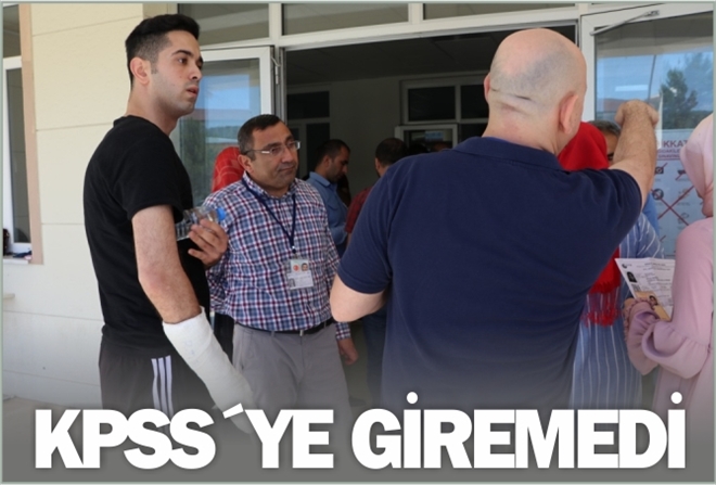 KPSS´YE GİREMEDİ