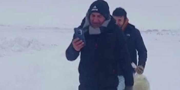 Sivas’ta ulaşım durdu; köylüler temel ihtiyaçlarını karşılamak için kilometrelerce yürüdü.