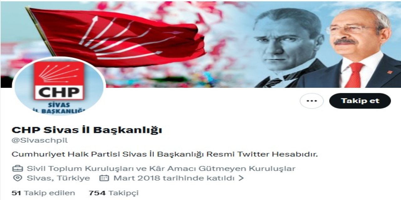 CHP Sivas İl Başkanlığının aklı Kılıçdaroğlu'nda kaldı