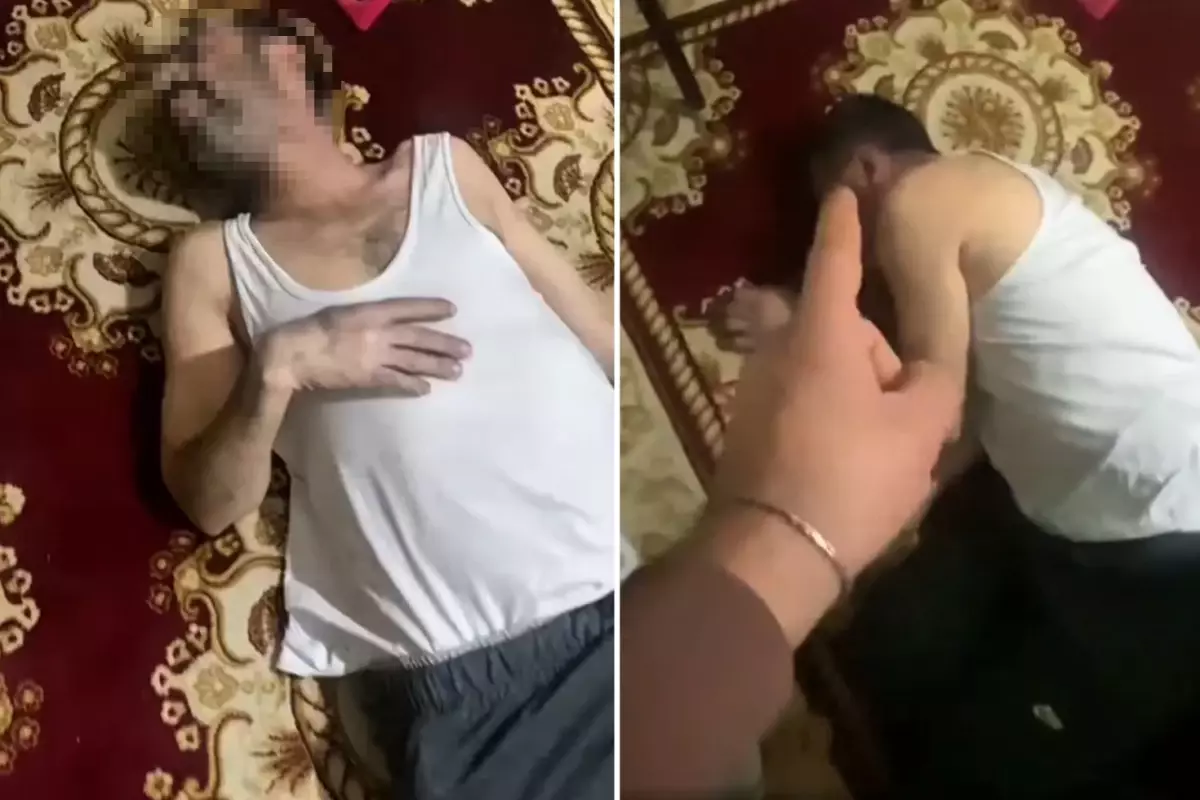 İnsanlıktan utandıran anlar: Babasını dövdü, video çekip paylaştı