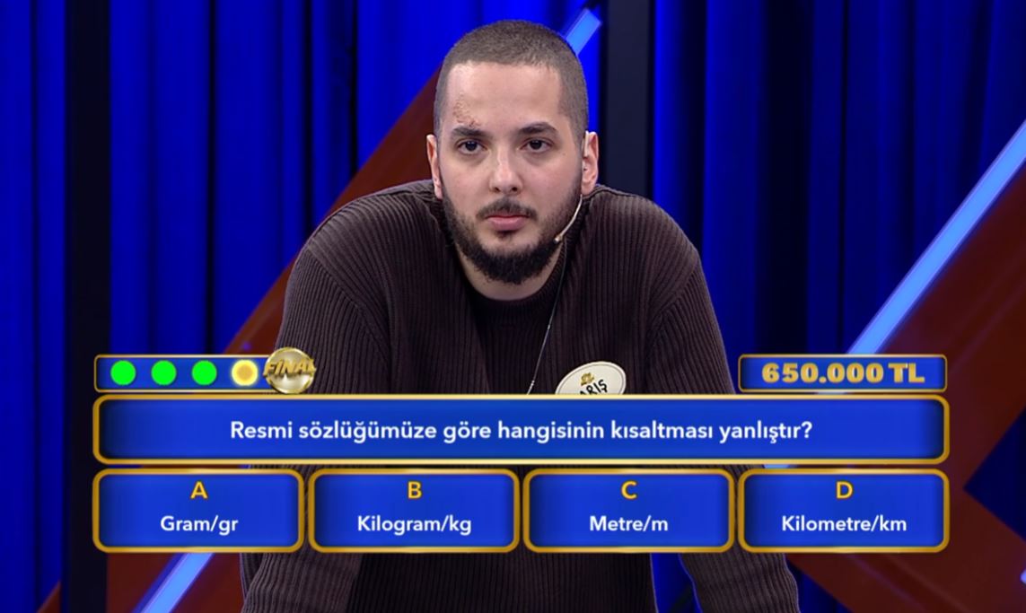 Resmi sözlüğümüze göre hangisinin kısaltması yanlıştır? Gram