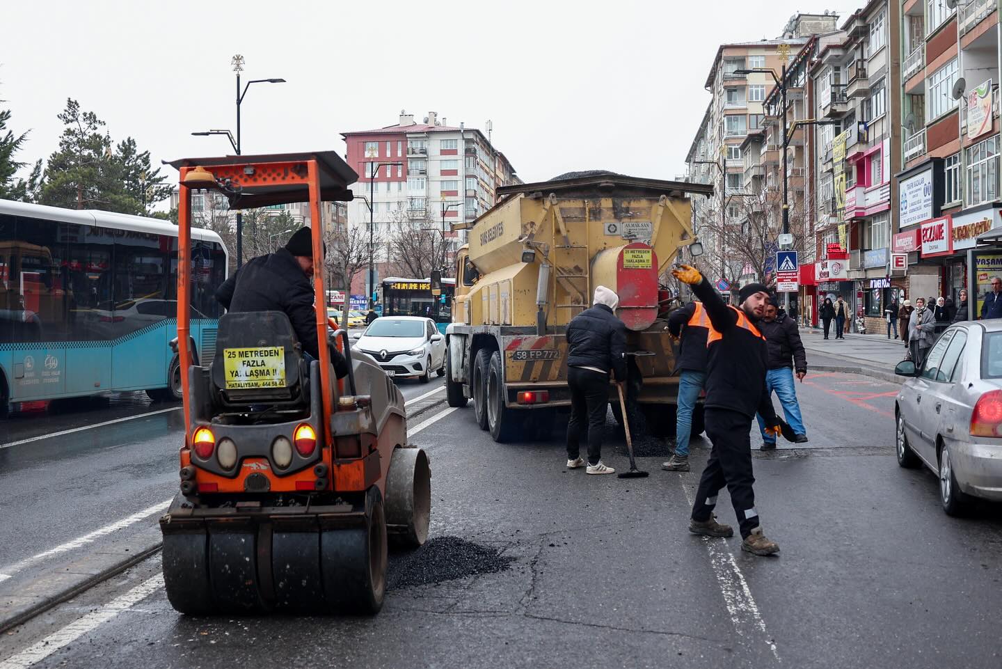Sivas’ta kış hasarına karşı ekipler seferber