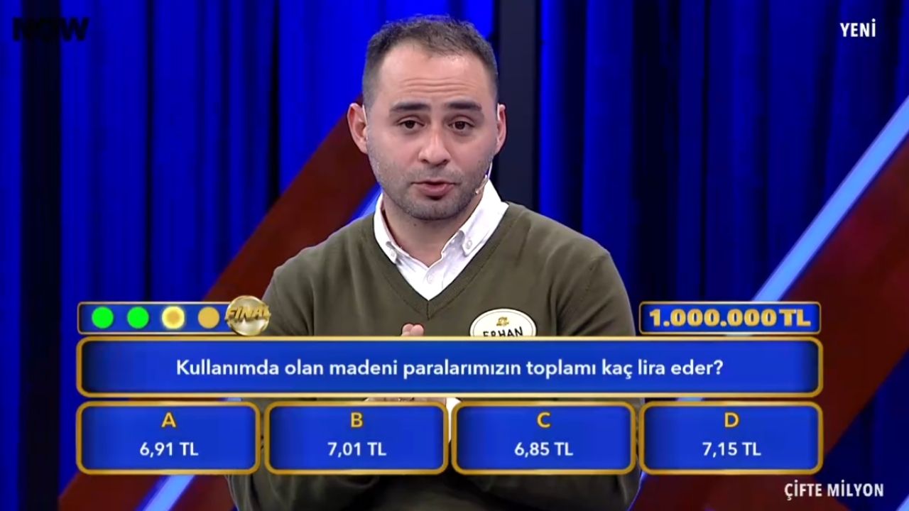 Kullanımda olan madeni paralarımızın toplamı kaç lira eder?