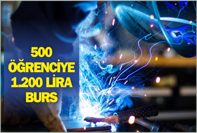 500 ÖĞRENCİYE BİN 200 LİRA BURS