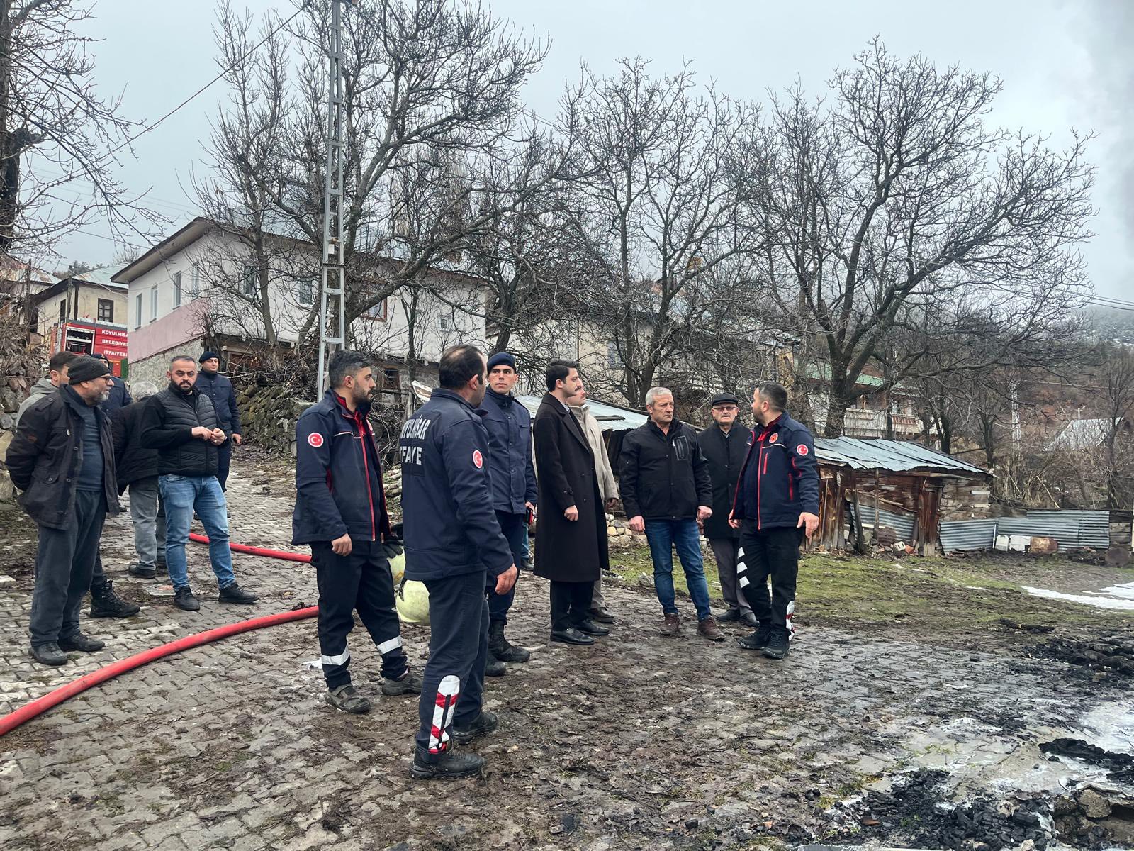 Sivas’ta Yangın Sonrası Yerinde İnceleme