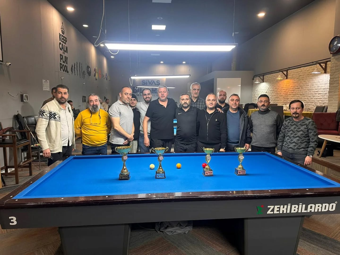 Sivas’ta bilardo il birinciliği tamamlandı