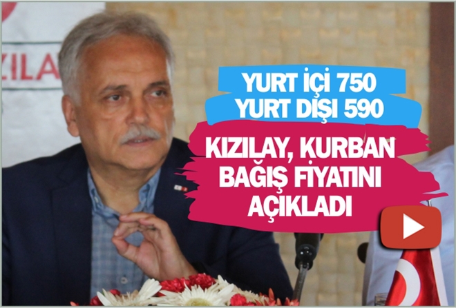 KIZILAY, KURBAN  BAĞIŞ FİYATINI AÇIKLADI