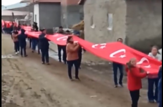 Sivas'ta Tüyleri Diken Diken Eden Görüntü