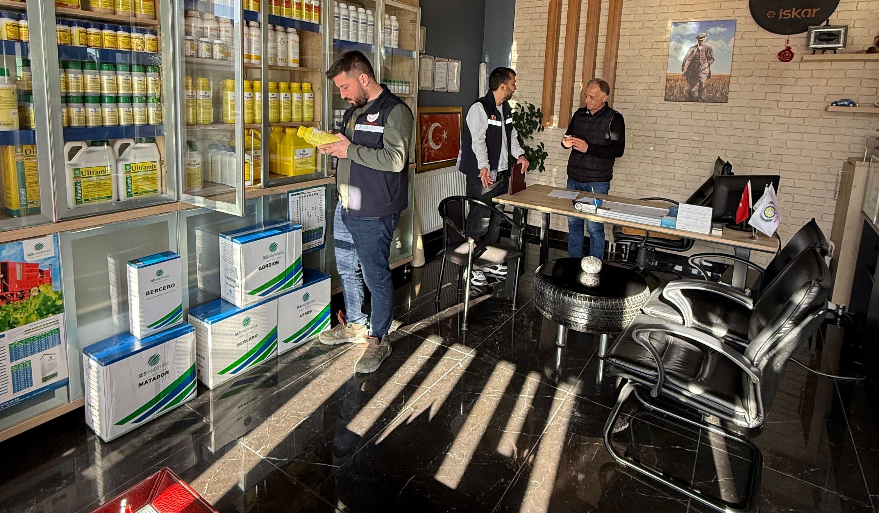 Sivas’ta zirai ilaç ve bitki koruma ürünleri denetlendi