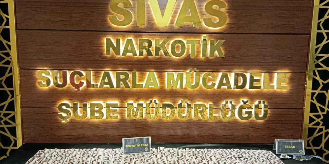 Sivas'ta uyuşturucudan 2 tutuklama