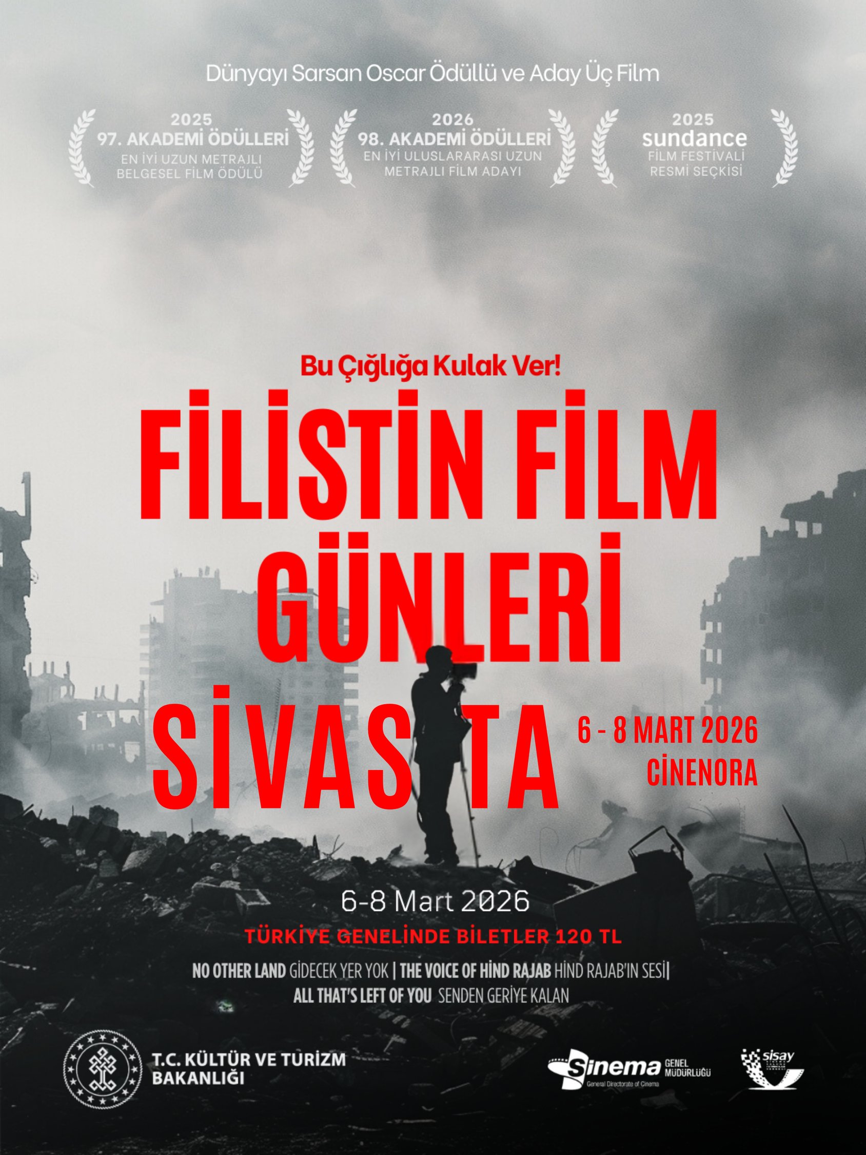 Sivas’ta “Filistin Film Günleri” başlıyor