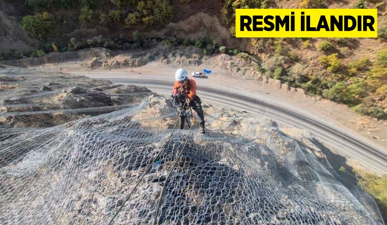 YOLLARDA ÇELİK AĞ, KAYA TUTUCU BARİYER VE ŞEV TEMİZLİĞİ İŞLERİ YAPTIRILACAKTIR