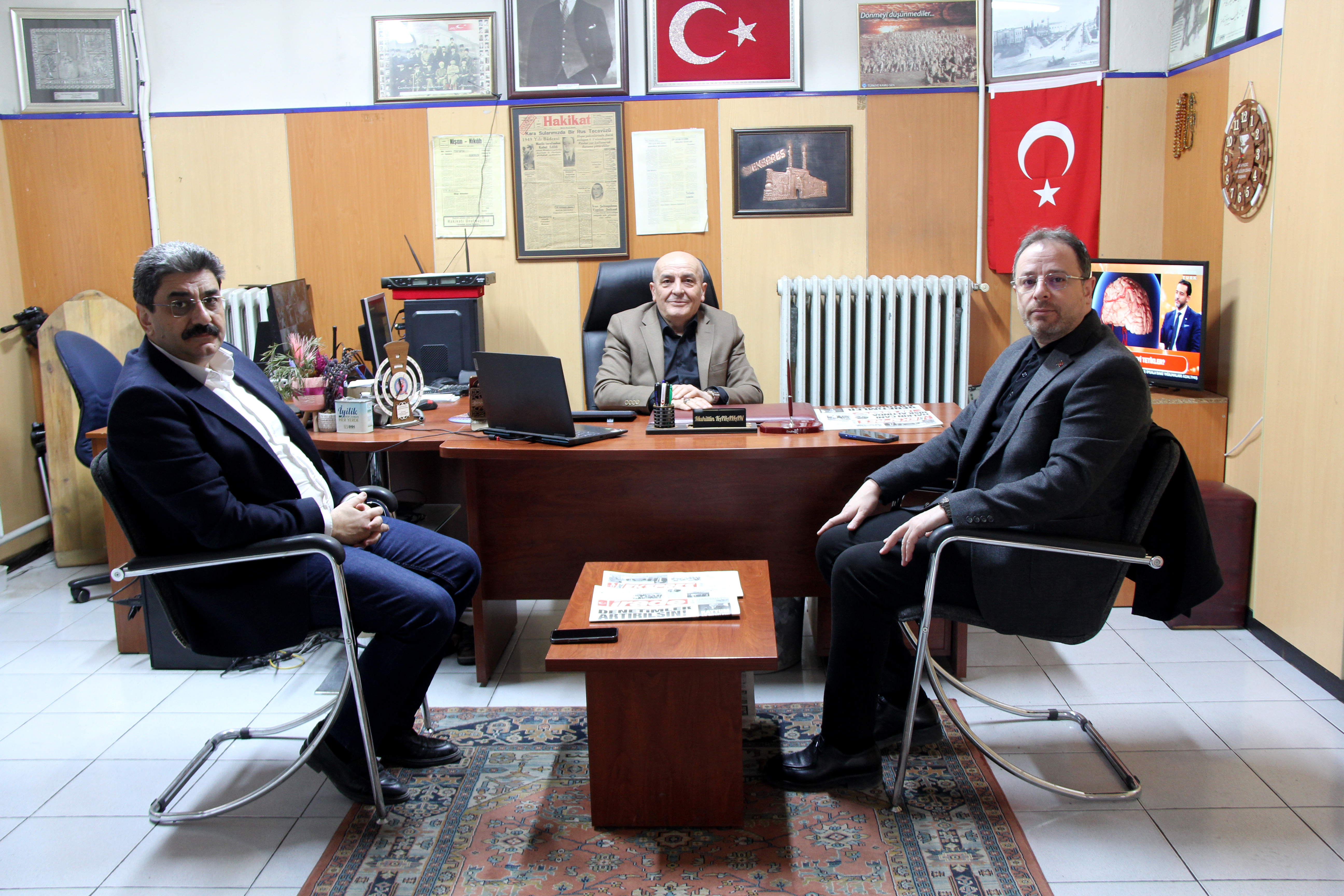 Hakan Aksu ve Hakan Tartar'dan Gazetemize Ziyaret