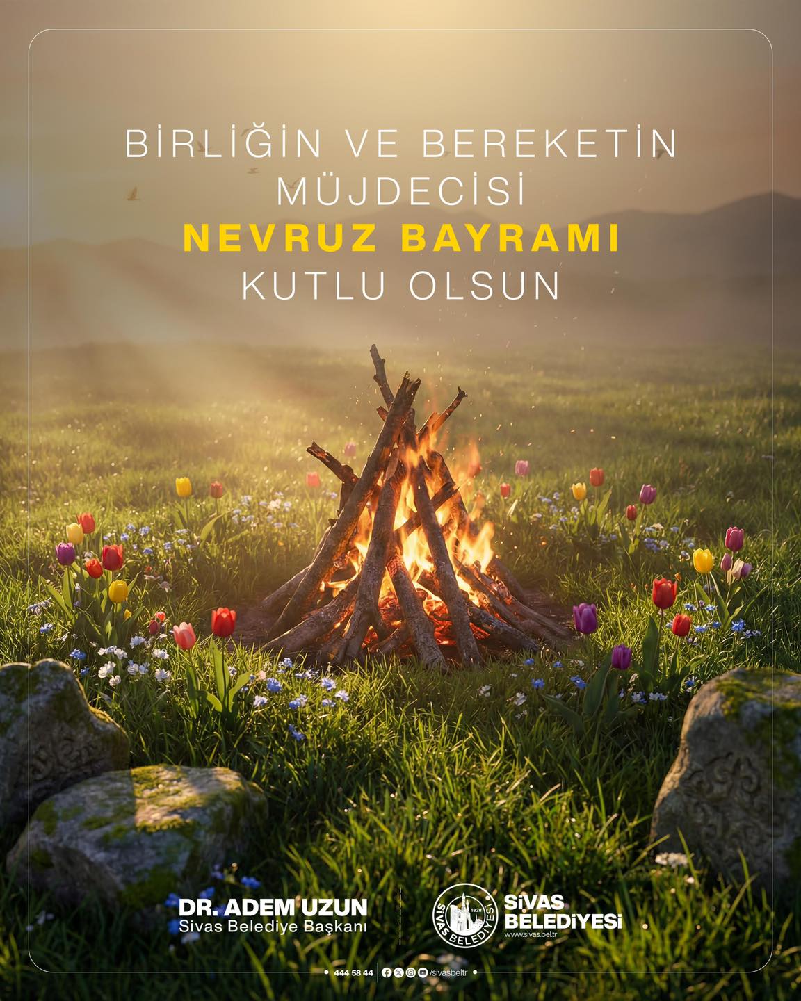 Sivas Belediyesi’nden Nevruz Bayramı mesajı