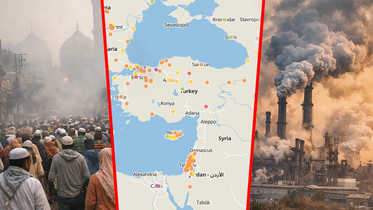 En kirli 25 kent açıklandı, Türkiye’deki 3 kente dikkat