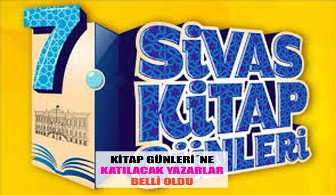KİTAP GÜNLERİ´NE KATILACAK YAZARLAR BELLİ OLDU