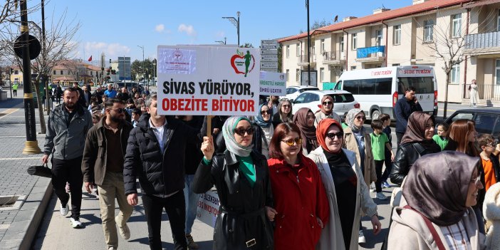 Sivas’ta Sağlık İçin Yürüdüler