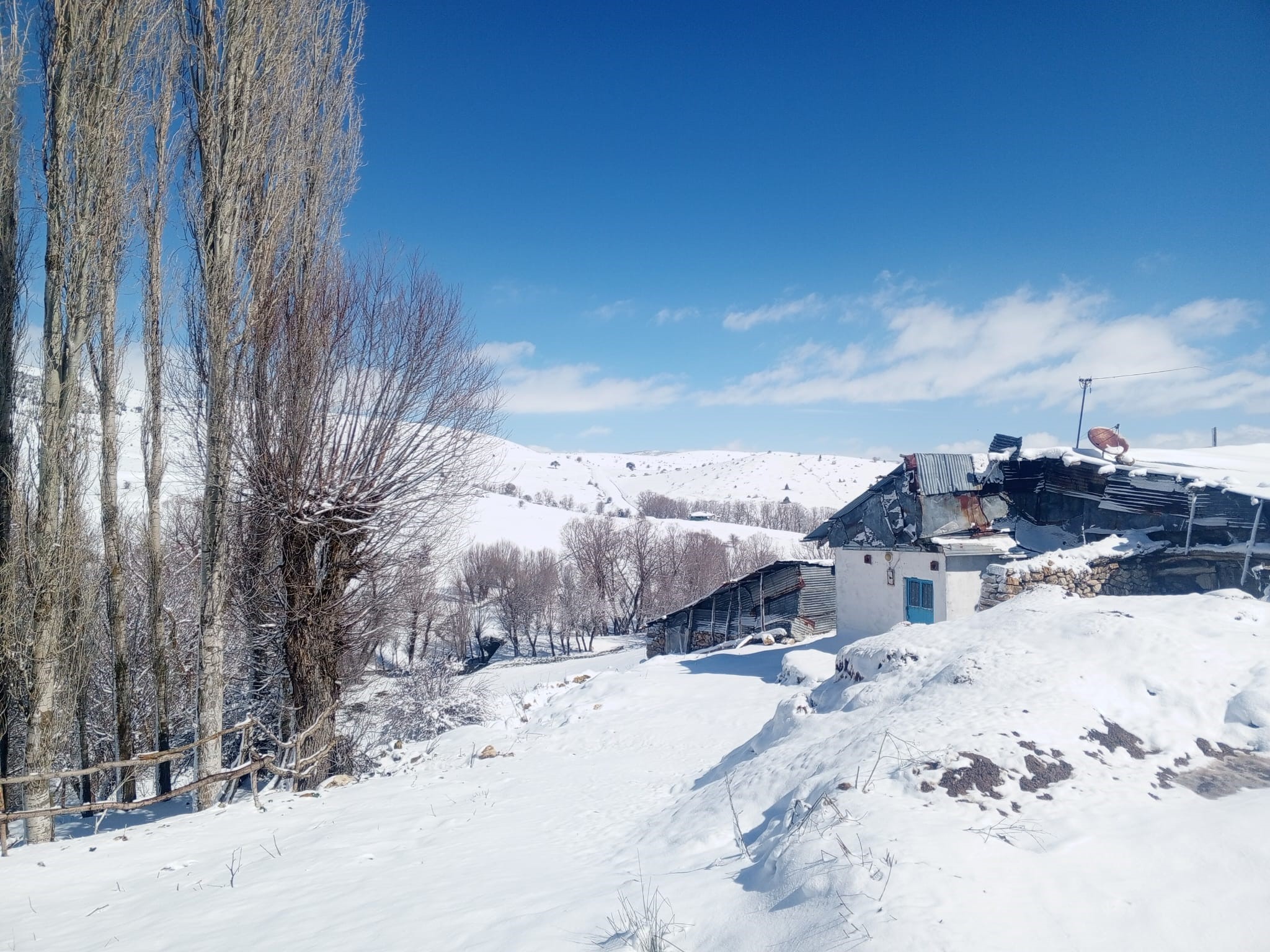 Sivas’ta bahar beklenirken kış geri döndü