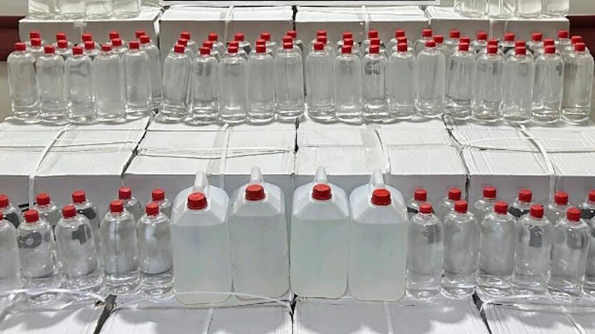 232 bin 442 litre sahte içki ele geçirildi