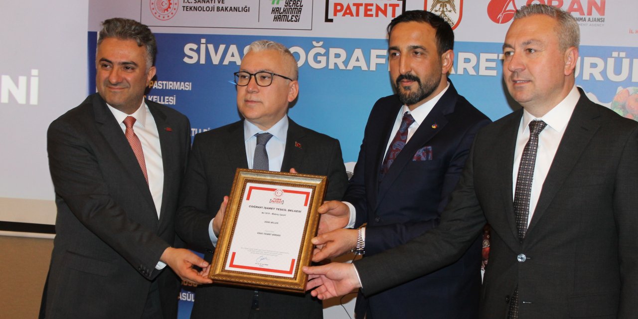 Sivas Kellesine tescil belgesi