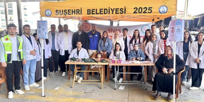 Sivas'ta vatandaşlara ücretsiz sağlık taraması