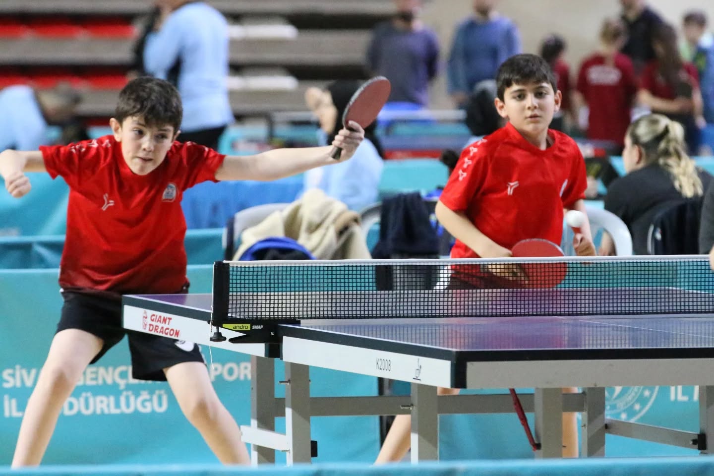 Sivas’ta masa tenisi heyecanı sona erdi