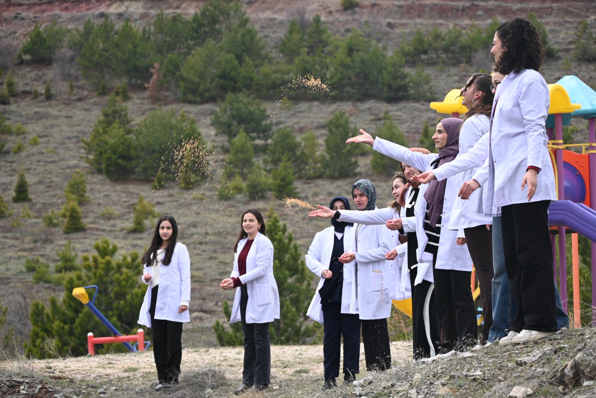 Sivas'ta yaban hayatına destek