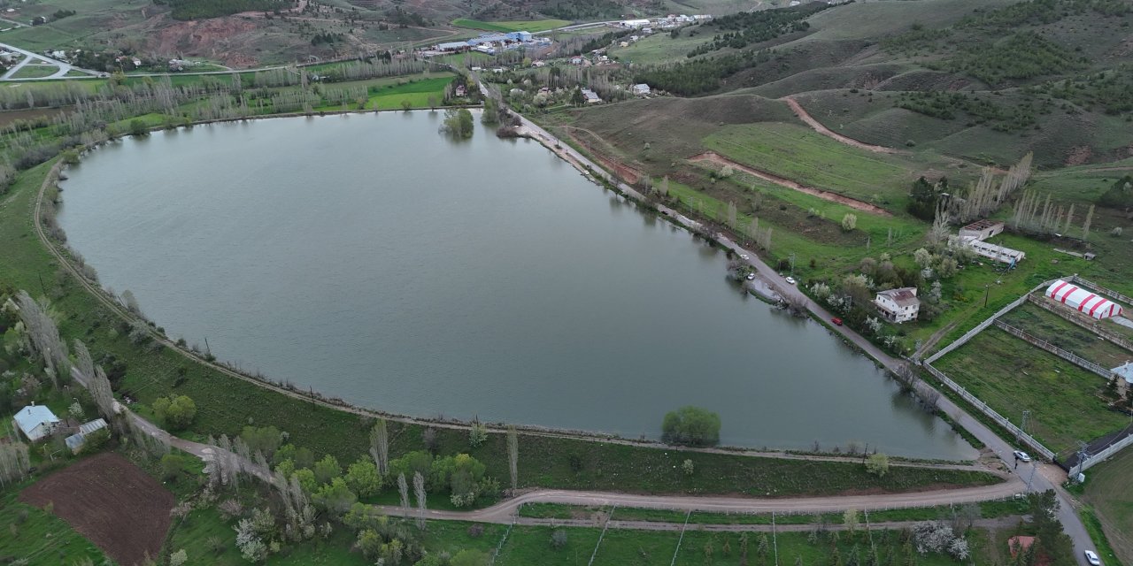 Sivas'taki Serpincik Göleti kuraklıktan kurtuldu
