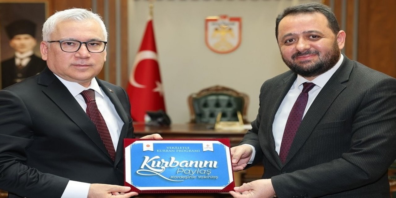 Sivas Valisi Şimşek kurban vekâletini TDV’ye verdi