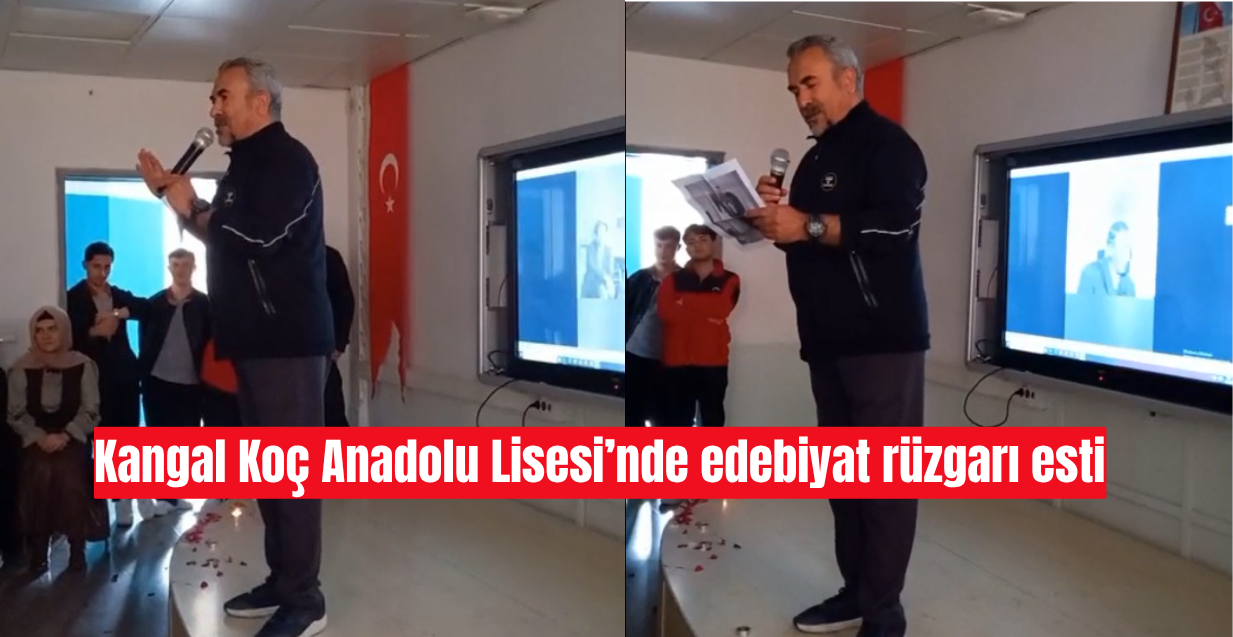 Kangal Koç Anadolu Lisesi’nde edebiyat rüzgarı esti