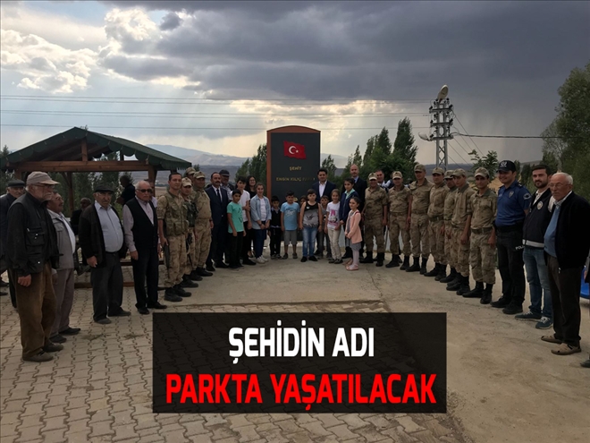 ŞEHİDİN ADI PARKTA YAŞATILACAK