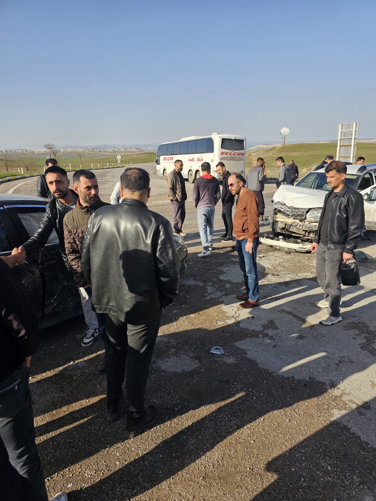 Kangal’da sabah saatlerinde korkutan kaza