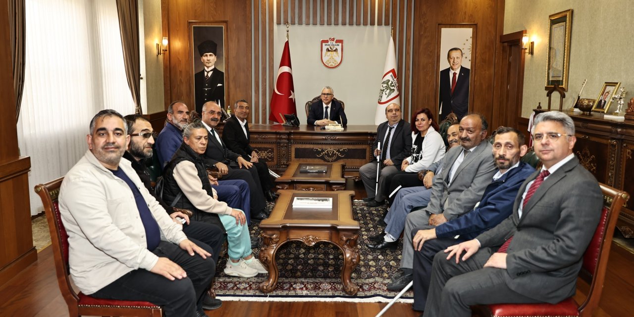 Vali Şimşek engelli derneklerini ağırladı