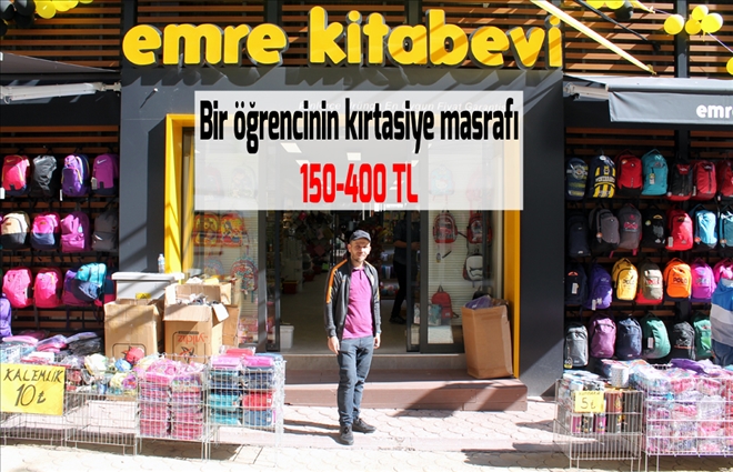 Bir öğrencinin kırtasiye masrafı  150-400 TL