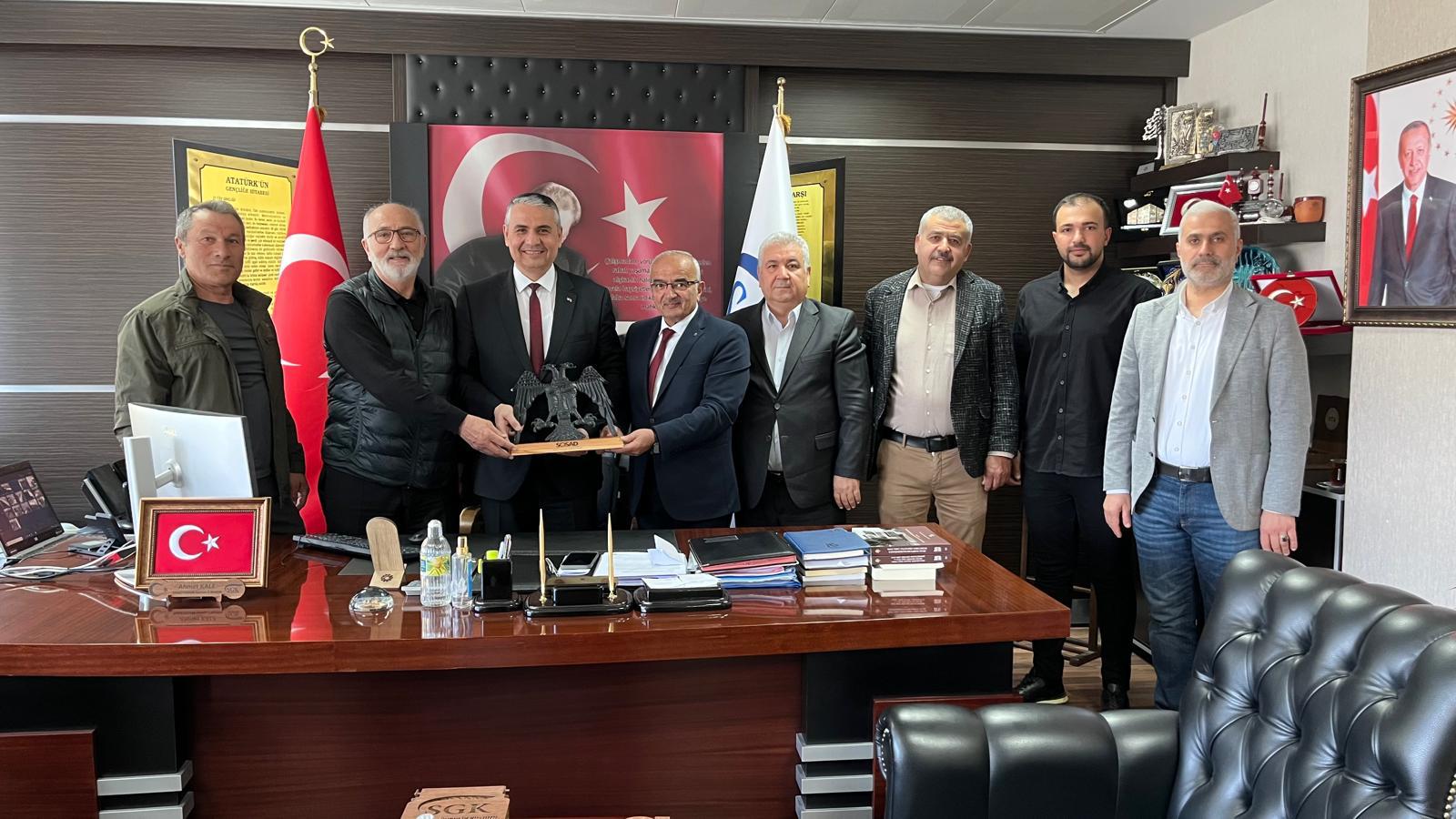 SOSAD Derneği üyeleri SGK İl Müdürlüğü’nü ziyaret etti