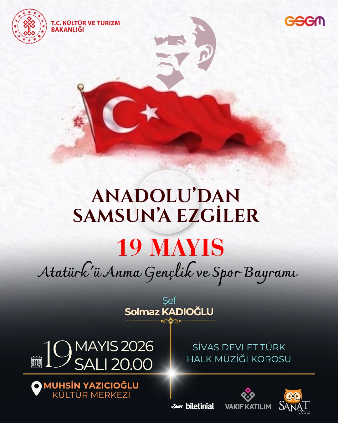 Sivas’ta 19 mayıs coşkusu türk halk müziği konseri ile yaşanacak