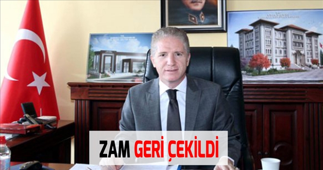 ZAM GERİ ÇEKİLDİ