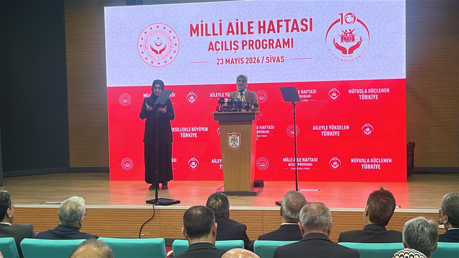 Bakan Göktaş Sivas’ta Milli Aile Haftası’nı başlattı