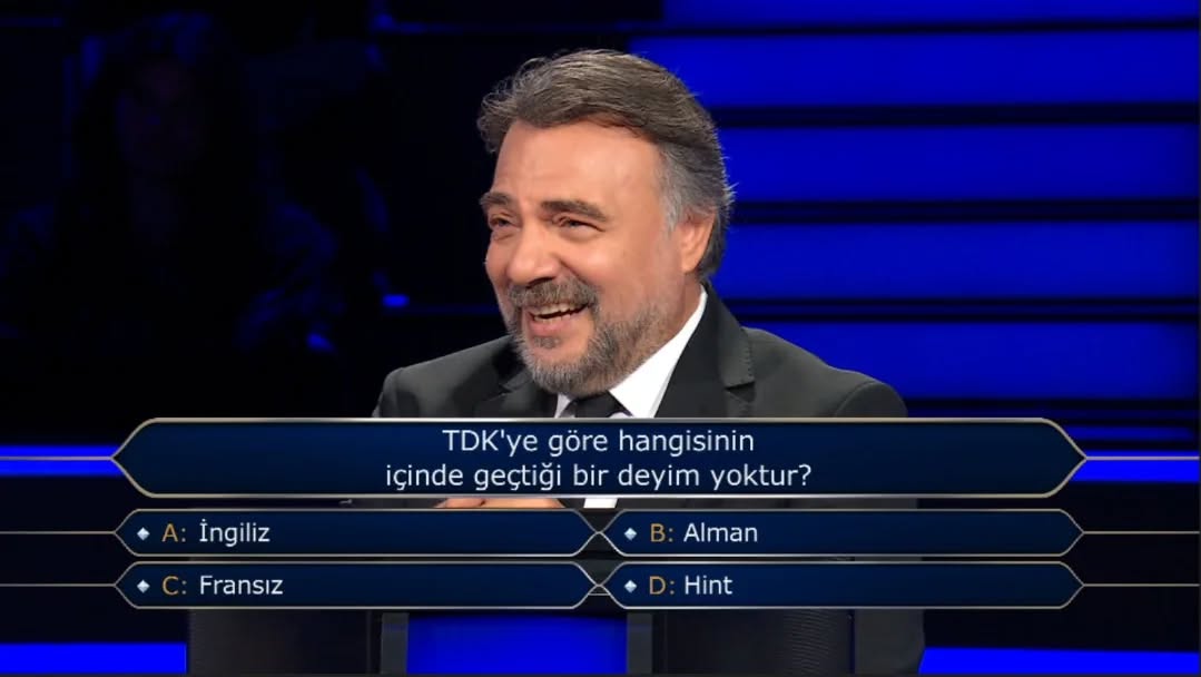 TDK'ye Göre Hangi Milletin Adı Deyimlerde Geçmez? Kim Milyoner Olmak İster'in 1 Milyon TL'lik Sorusu