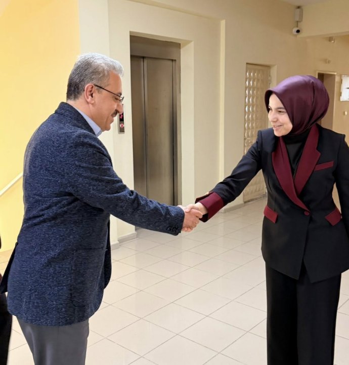 Kaymakam Yücel, kurum amirleriyle bayramlaştı
