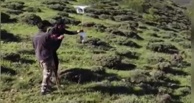 Sivas'ta çobanlara gökyüzünden bayram ikramı