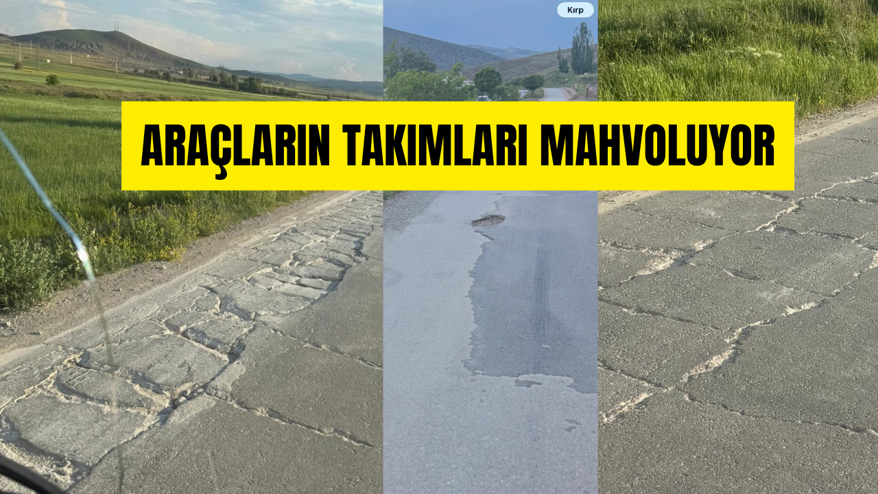 Sivas’ın üretim üssünde yollar içler acısı