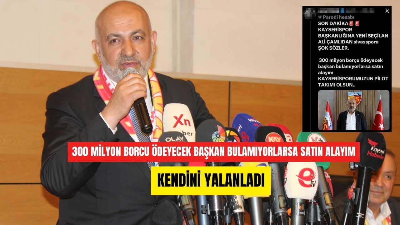 Ali Çamlı’ya parodi şoku! Sivassporla ilgili sözleri yalanladı