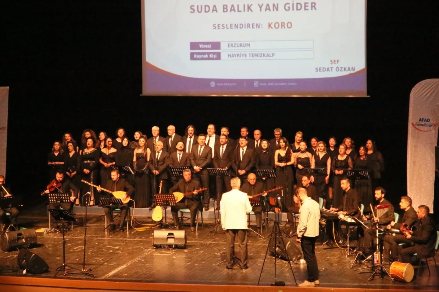Türkiye’nin ilk AFAD Gönüllü Korosu Sivas’ta sahne aldı