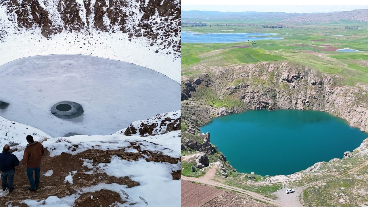 Bir dönem kuruyan göl şimdi taşma noktasına geldi