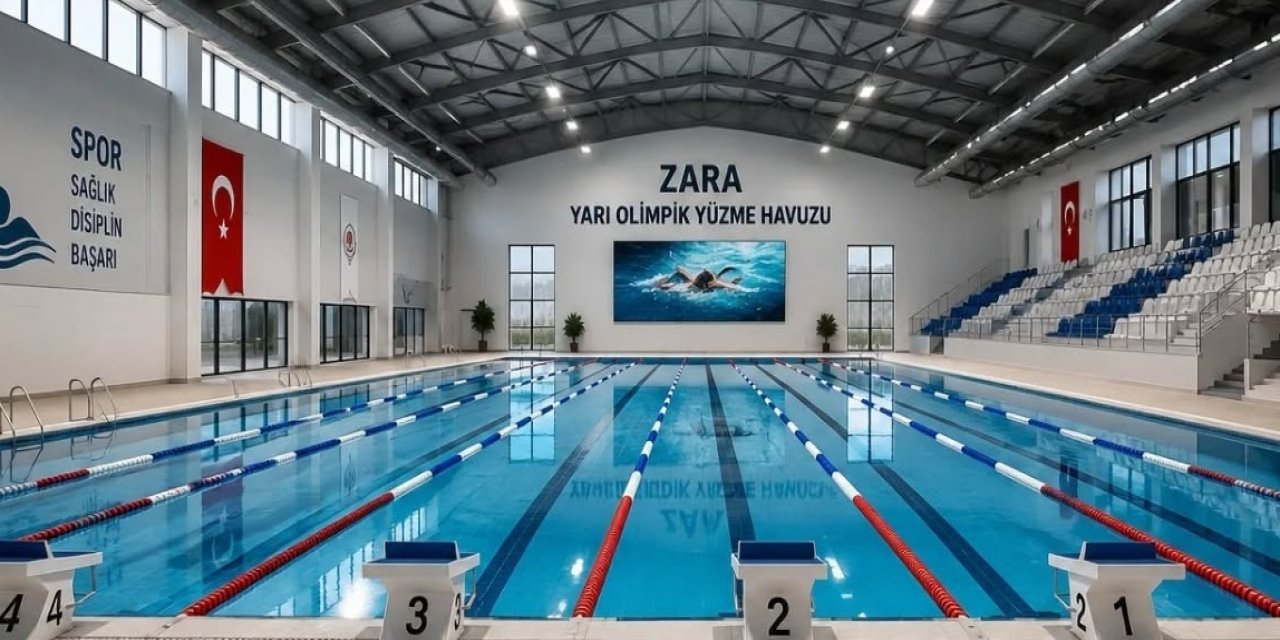 Zara’ya yarı olimpik yüzme havuzu kazandırılıyor