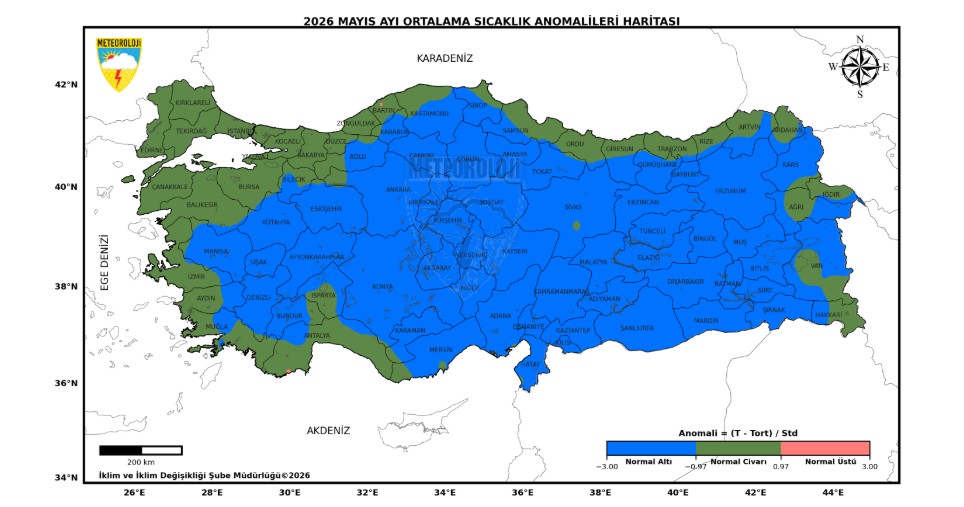 Son 56 yılın en soğuk 7'nci mayıs ayı yaşandı