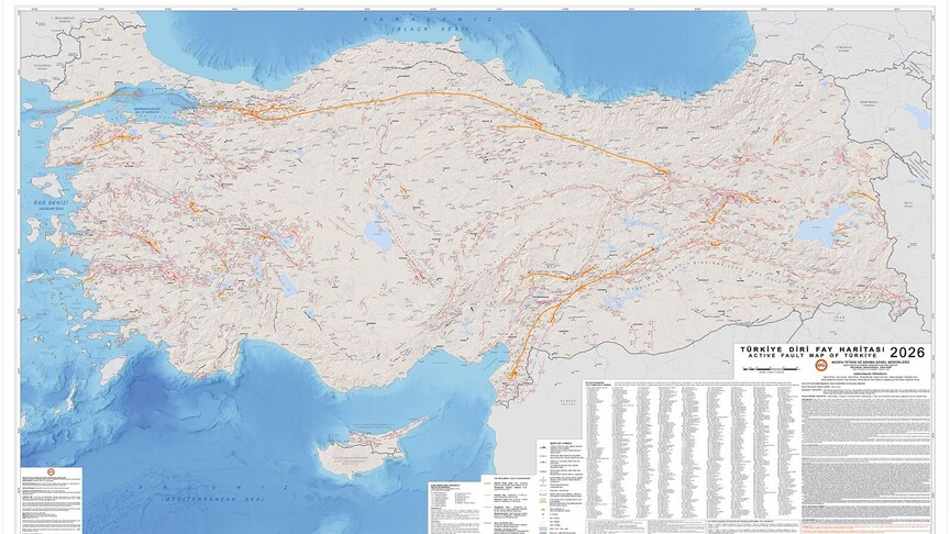 Türkiye Diri Fay Haritası 2026 verileri açıklandı